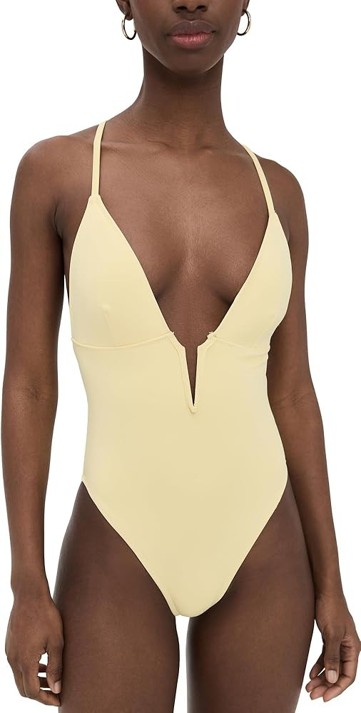 Good American Women's Deep V Compression Swimsuit | Amazon (US)
