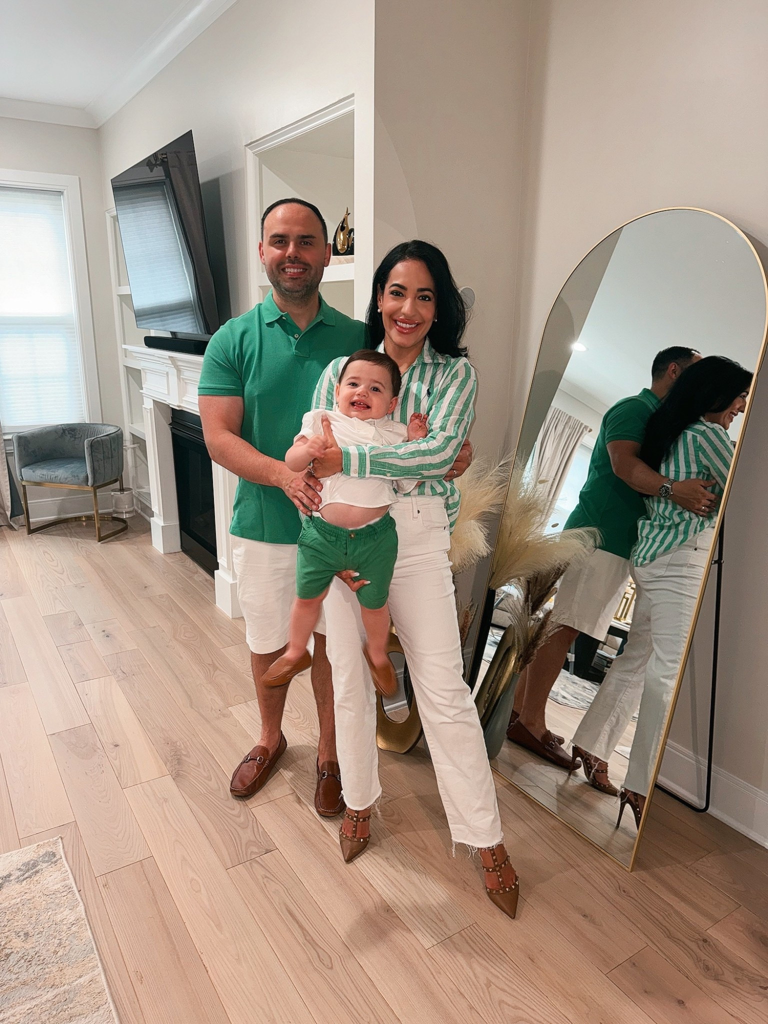 Father’s Day fun 💚

All of us are wearing color “Raft Green” in our RL family fits 🍋‍🟩

My 15M old is in 2T; I’m wearing XS in the striped linen shirt, S in the bodysuit, 25 in the white jeans  

#LTKFamily #LTKMens #LTKBaby