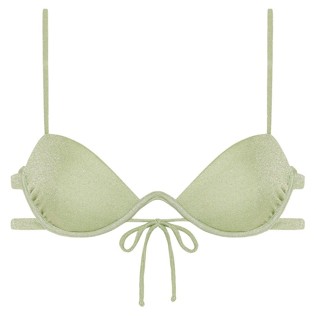 Jade Sparkle Elany Bikini Top | Montce