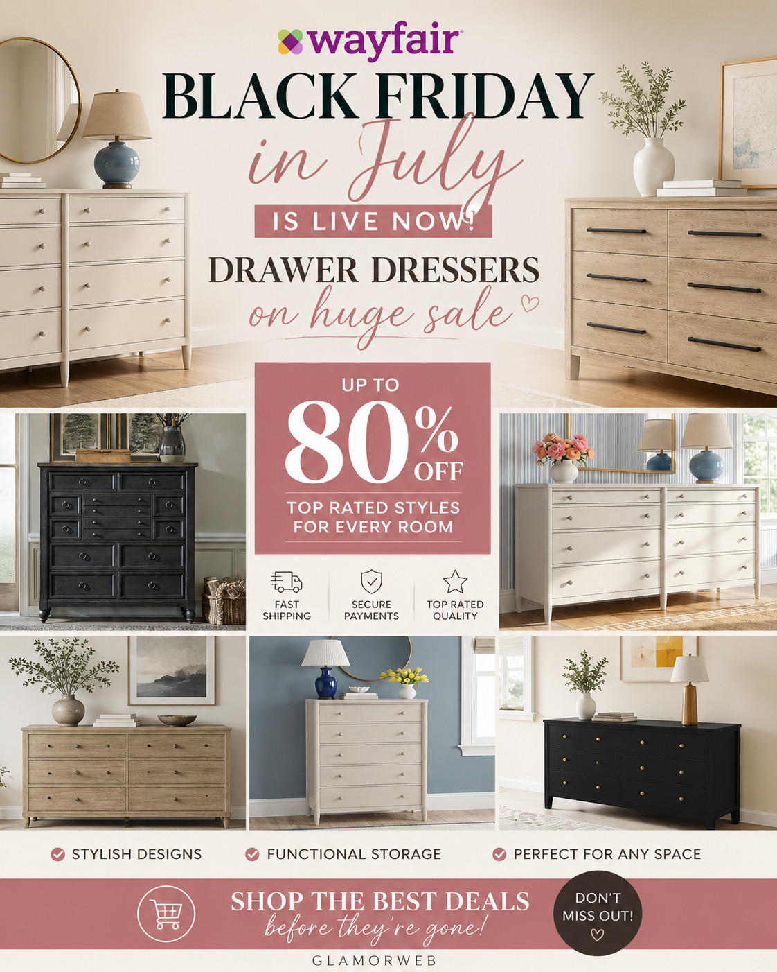 Wayfair Black Friday In July, Wayfair Sale, Wayfair Deals, Wayfair Furniture Sale, Wayfair Dresser, Wayfair Drawer Dresser, Wayfair Bedroom Furniture, Wayfair Home Decor, Wayfair Storage Furniture, Black Friday In July Deals, Black Friday Furniture Sale, Summer Black Friday Deals, Home Decor Sale, Furniture Deals, Bedroom Storage Ideas, Modern Dresser, Neutral Dresser, White Dresser, Wood Dresser, Minimalist Furniture, Modern Bedroom Decor, Bedroom Refresh Ideas, Home Organization Ideas, Storage Solutions Home, Affordable Furniture Finds, Luxury For Less Furniture, Budget Home Decor, Apartment Bedroom Ideas, Small Space Storage, Bedroom Makeover Ideas, Home Styling Ideas, Aesthetic Bedroom Decor, Neutral Home Aesthetic, Cozy Bedroom Vibes, Clean Girl Home Aesthetic, Pinterest Home Decor, Viral Home Finds, Trending Home Decor, LTK Home Finds, LTK Deals, LTK Sale Finds, LTK Home Inspo, LTK Style Home, LTK Decor Finds, LTK Trending Finds, LTK Daily Deals, LTK Sale Alert, Home Decor Influencer Finds, Viral TikTok Home Finds, Amazon Home Dupes Style, Wayfair Dupes Look, Affordable Luxury Home, Chic Home Decor Ideas, Modern Living Room Storage, Bedroom Storage Furniture, Drawer Organizer Ideas, Closet Overflow Solutions, Declutter Bedroom Tips, Organized Home Aesthetic, Simple Home Upgrade, Home Glow Up Ideas, Bedroom Furniture Trends, Modern Furniture Design, Neutral Decor Trends, Minimal Home Style, Scandinavian Home Style, Contemporary Bedroom Furniture, Classic Dresser Style, 6 Drawer Dresser, 4 Drawer Dresser, Tall Dresser, Wide Dresser, Double Dresser, Storage Cabinet Bedroom, Bedroom Chest Of Drawers, Stylish Storage Furniture, Functional Home Decor, Elegant Bedroom Furniture, High End Look Furniture, Budget Friendly Furniture, Affordable Home Finds, Best Wayfair Deals, Wayfair Sale Today, Limited Time Furniture Deals, Flash Sale Home Decor, Furniture Discounts Online, Shop Home Deals Now, Trending Furniture Pieces, Must Have Home Finds, Home Essentials Furniture, Bedroom Upgrade Ideas, Easy Home Makeover, Simple Decor Ideas, Room Transformation Ideas, Bedroom Or 

 #LTKSeasonal #LTKHome #LTKSaleAlert