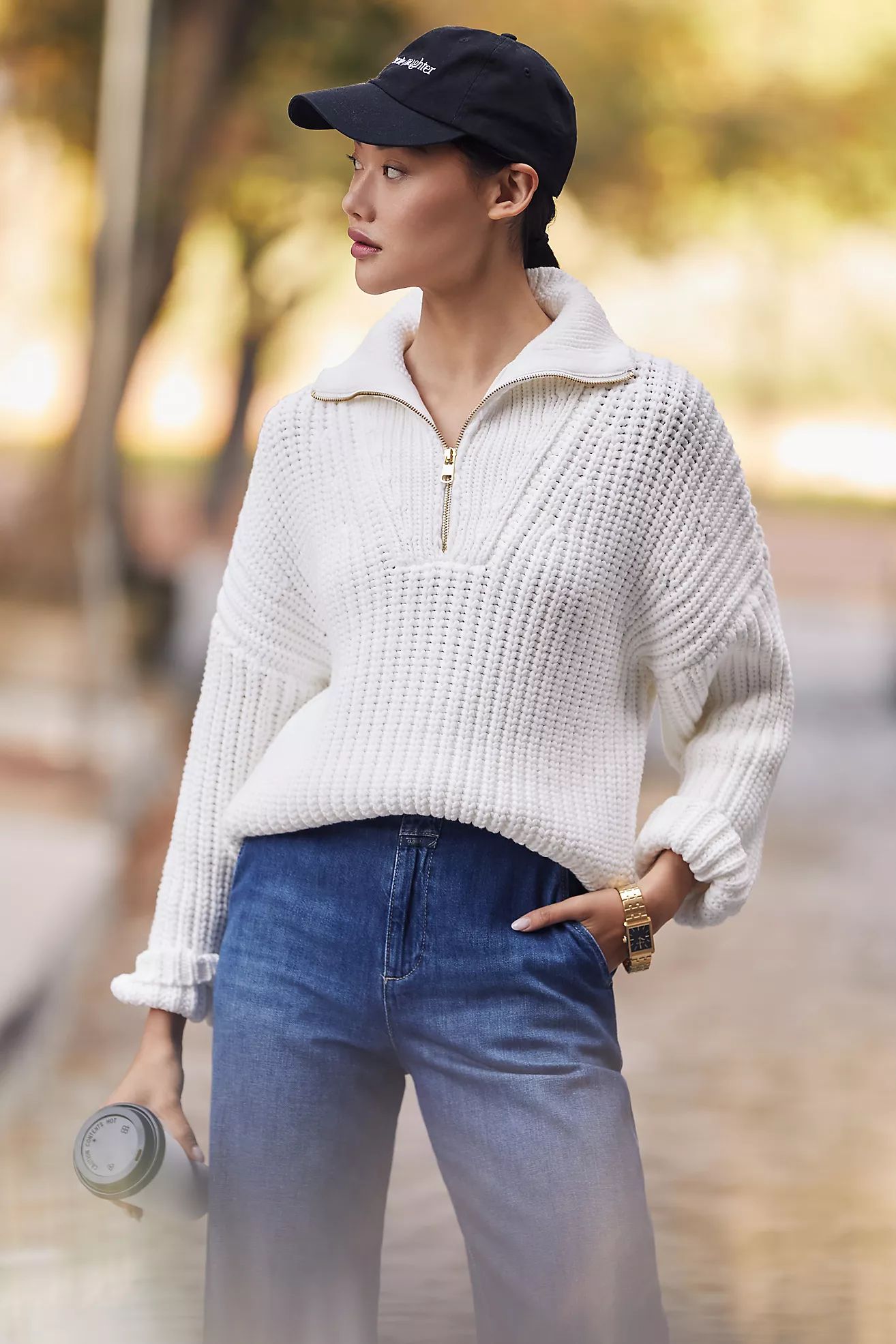 Varley Natalia Half-Zip Sweater | Anthropologie (US)