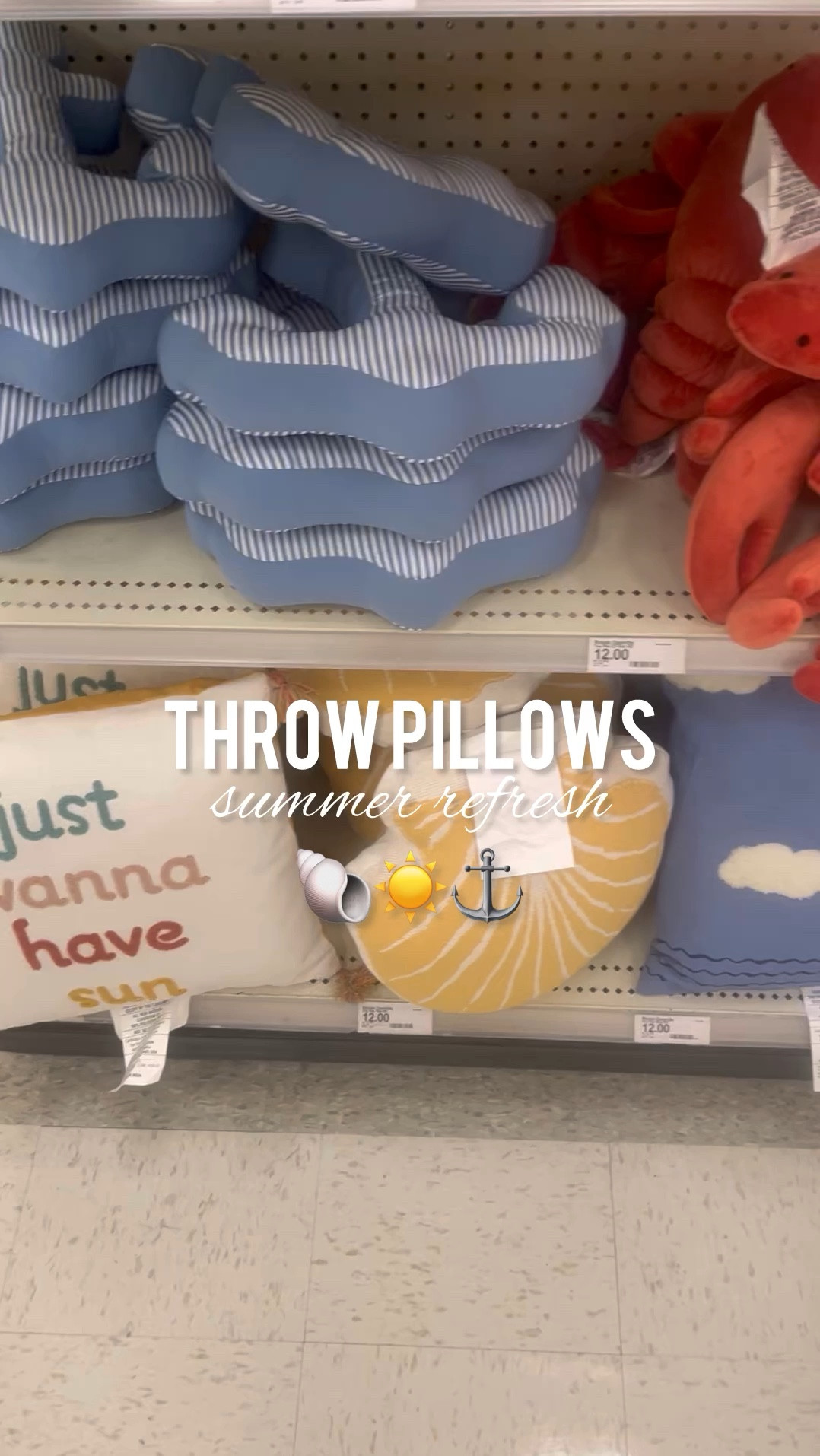 Summer throw pillows 

Home decor  Target finds  summer refresh  home finds  living room decor 

#LTKstyletip #LTKSeasonal #LTKhome