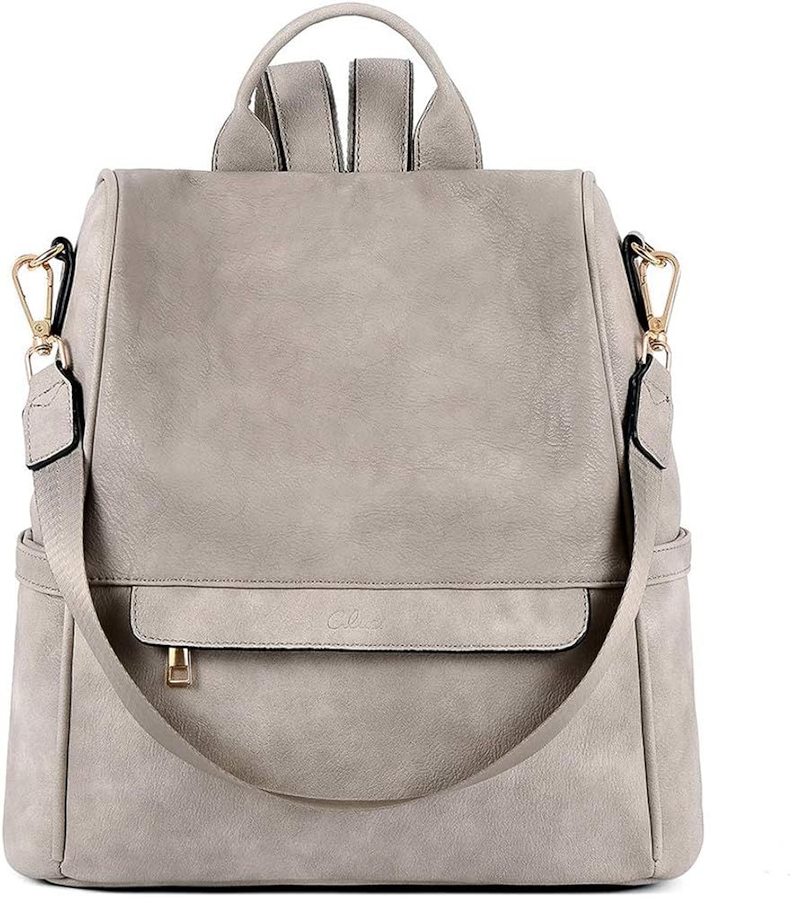 Amazon.com: CLUCI Women Backpack Purse Leather Fashion Large Designer Travel Bag Ladies Shoulder ... | Amazon (US)
