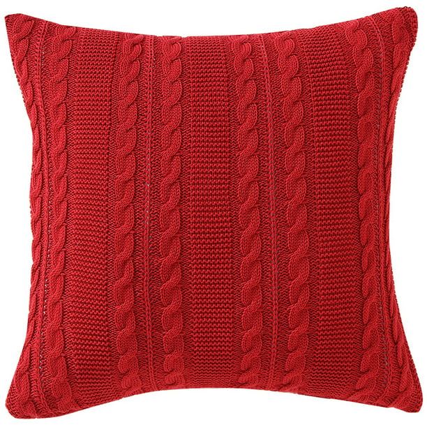 VCNY Home Dublin Cable Knit 18" x 18" Square Decorative Throw Pillow, Multiple Colors Available -... | Walmart (US)