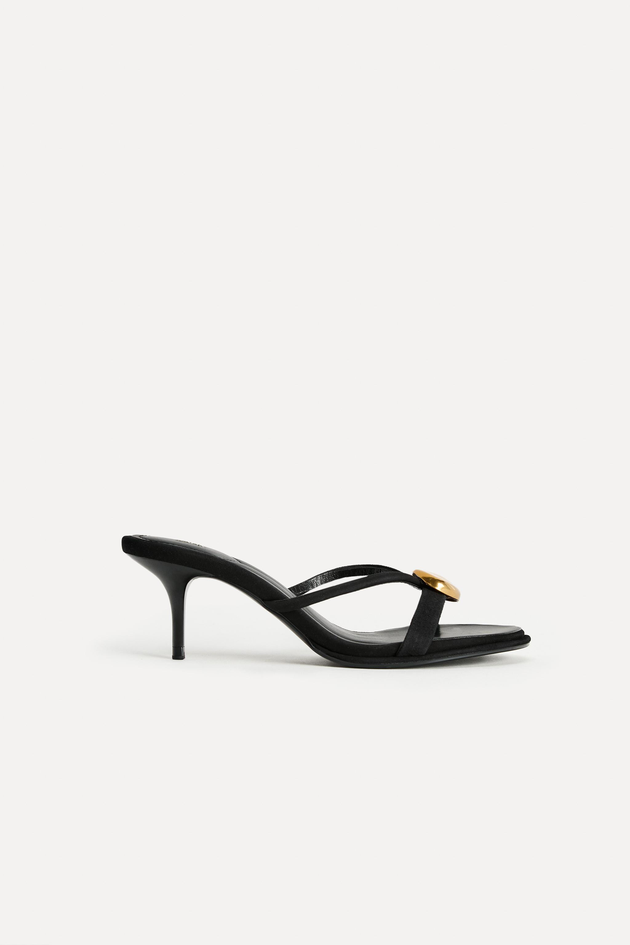 METALLIC LEATHER DETAIL SANDAL 50TH ANNIVERSARY | Zara US