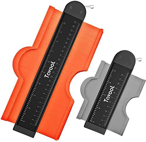 2 Pack Contour Gauge Profile Tools for Men Dad Husband, Tavool Contour Gauge with Lock Must Have Too | Amazon (US)