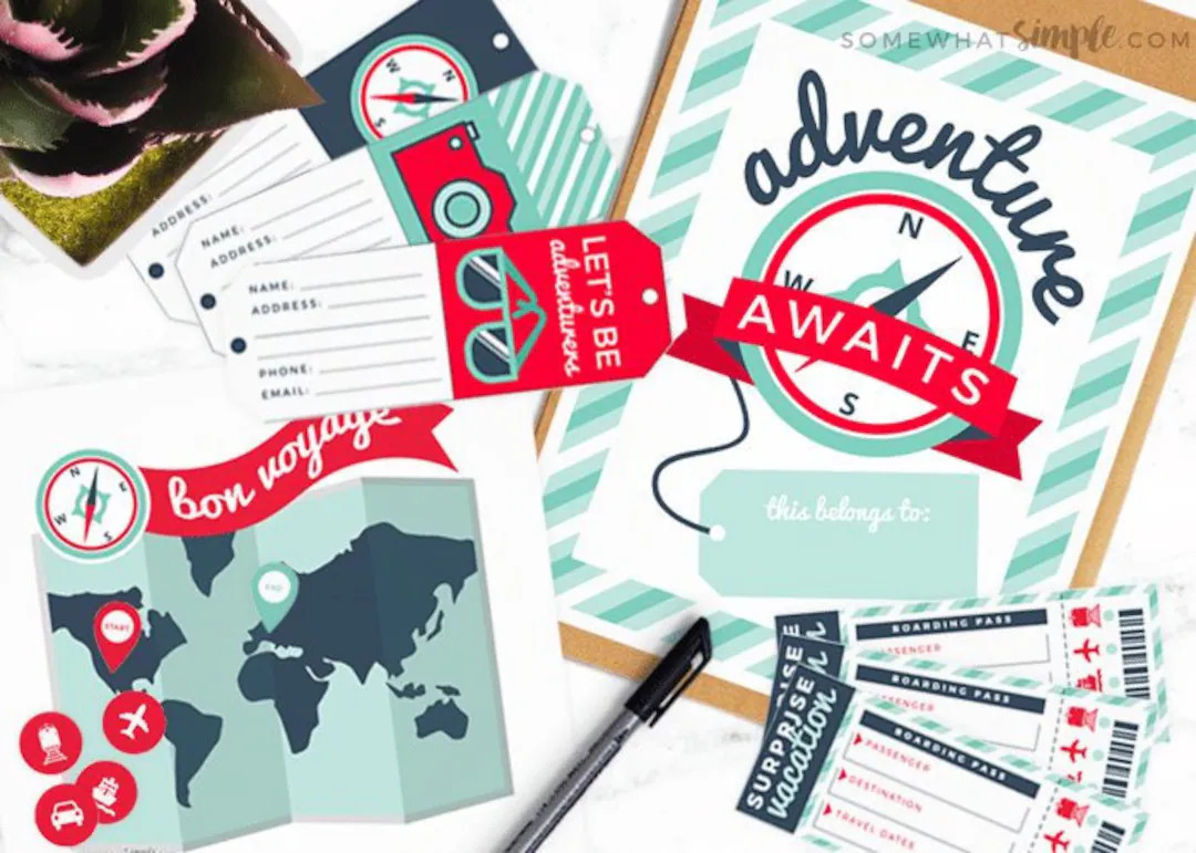 Surprise Vacation Reveal Gift Idea Printable - Etsy | Etsy (US)