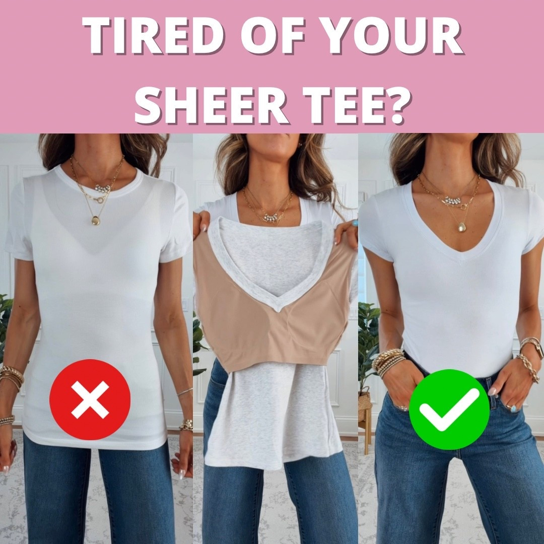 Tired of Your Sheer T-Shirt? Try this!

Built in bra tee that’s not see through because it has nude molded cup that’s actually supportive! Wearing a xsmall. Fits true to size.

#LTKootd #LTKdayinmylife #LTKmomlife