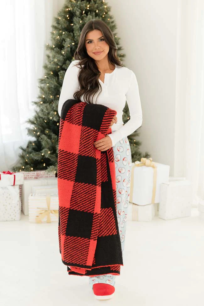 Make Me Believe Buffalo Plaid Blanket DOORBUSTER | Pink Lily