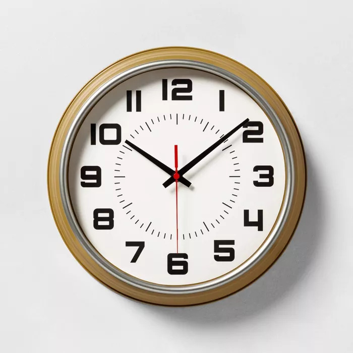 Wall Clock Caramel Yellow - Hearth & Hand™ with Magnolia | Target