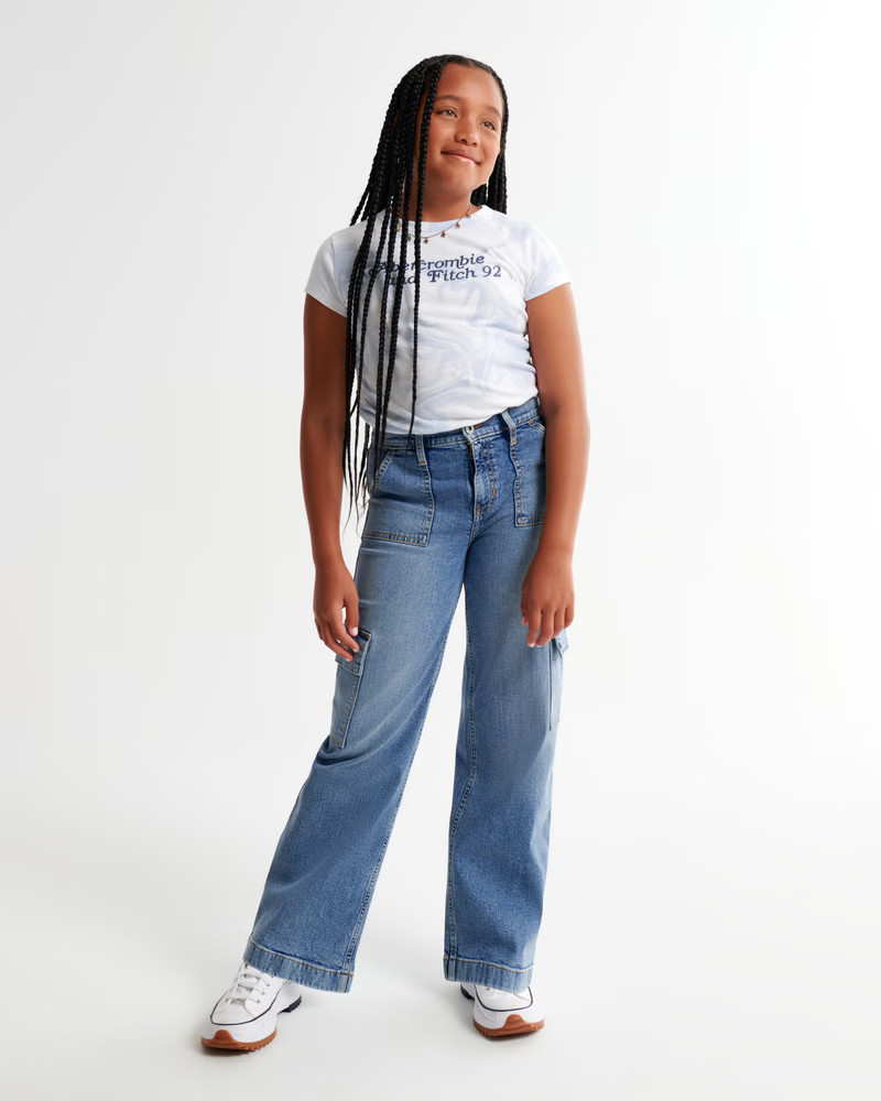 high rise wide leg jeans | Abercrombie & Fitch (US)