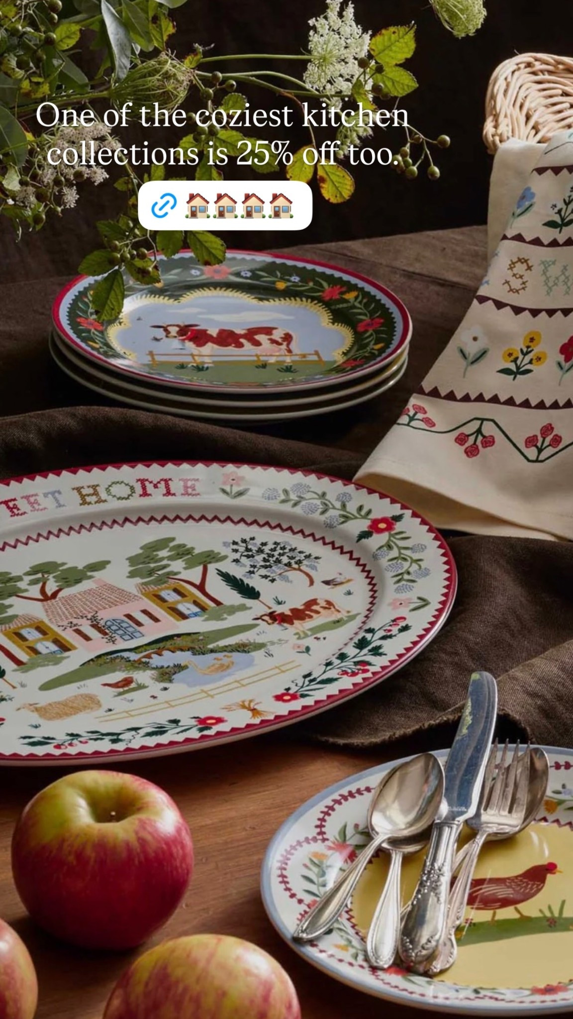 One of the coziest kitchen collections is 25% off too.