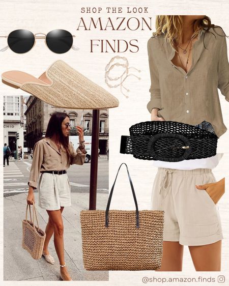 ✨Pinterest Inspired Look✨
This vacation/summer outfit is definitely my vibe for this upcoming season.

Linen shorts, linen button down, and mules!

#LTKstyletip #LTKSeasonal #LTKFind
