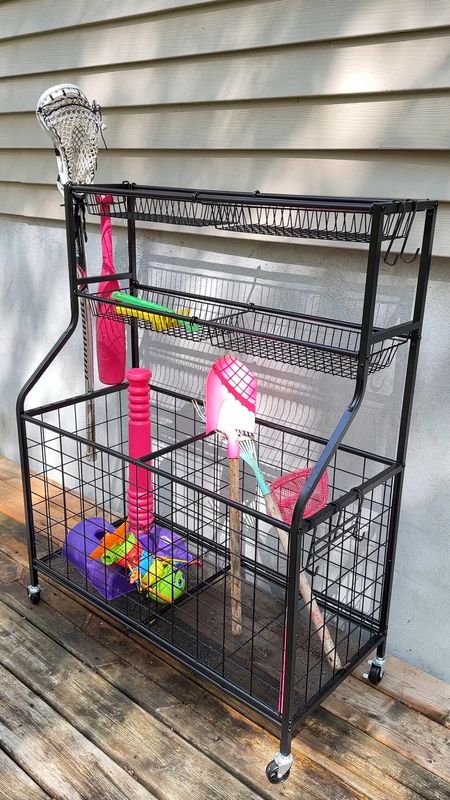 Outdoor organizer for all our summer toys! Perfect for collecting and storing all the fun activities this summer, even if you don’t have a shed or garage. I’ve also included a cover for it. Just please double check the measurements for the cover!

#LTKKids #LTKHome #LTKFamily