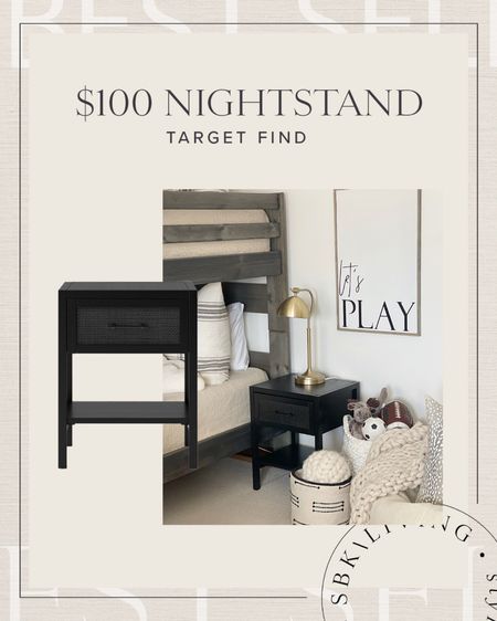 H O M E \ black $100 nightstand from Target home!

Bedroom decor 

#LTKhome #LTKunder100