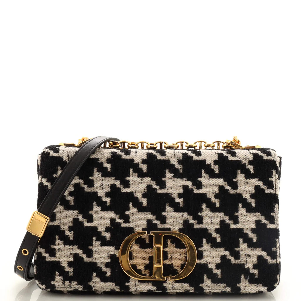 Caro Bag Macro-Houndstooth Technical Canvas Medium | Rebag