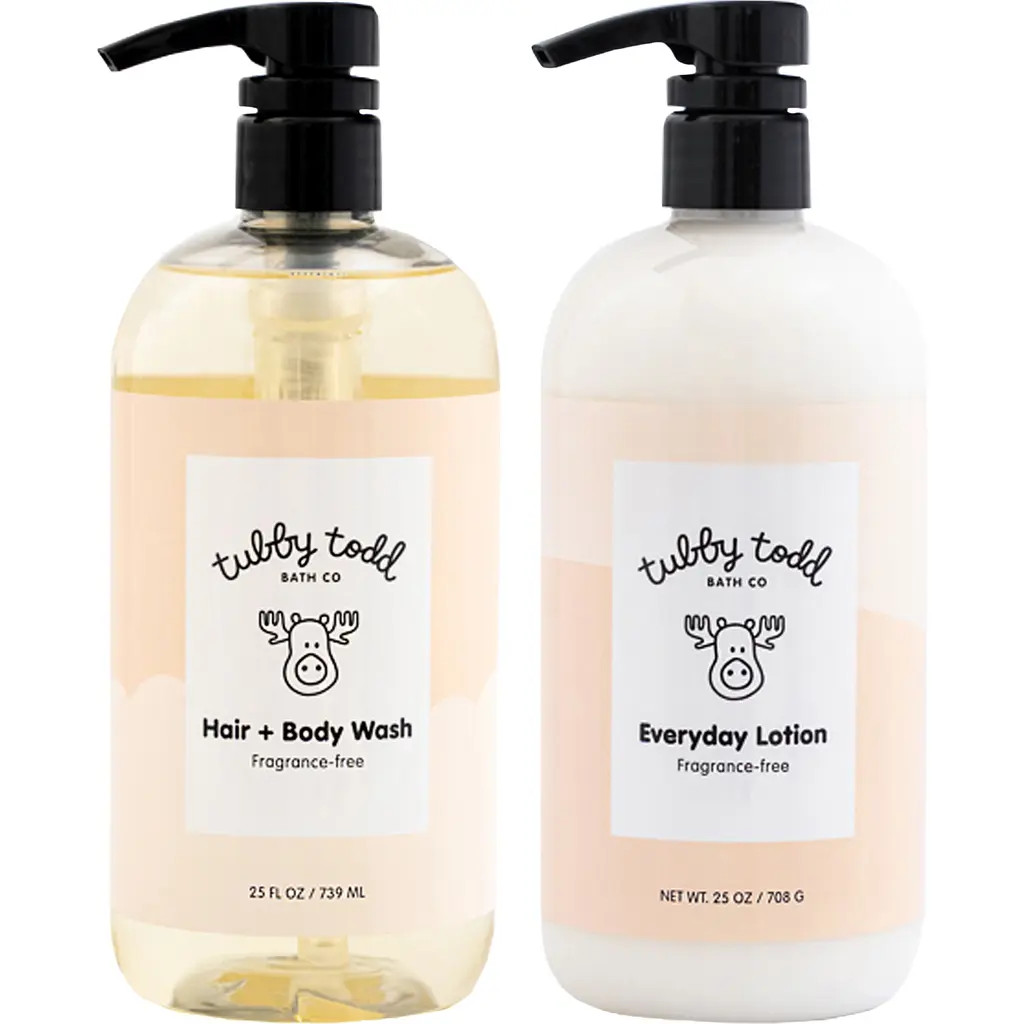 Tubby Todd Bath Co. The Wash & Lotion Bundle in Fragrance Free at Nordstrom | Nordstrom
