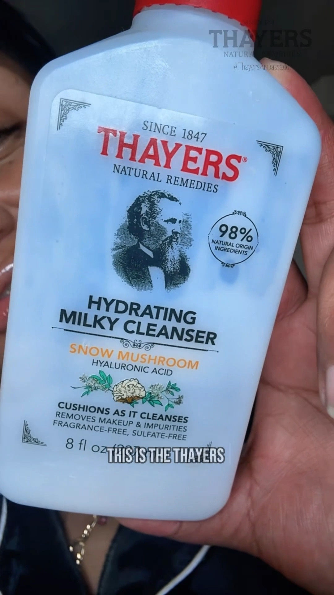 ✨Clean Skin Shouldn't Feel Like A Desert 🌵 ‼️
Protecting Our Moisture Barrier With  @Thayers Hydrating Milky Cleanser 💯
✅ It's 98% Natural & 
✅ Packed With Snow Mushrooms 🍄 
✅ Hyaluronic Acid 
✅ Sulfate-free 
✅ Fragrance-FREE 
& Suitable For Normal To Dry Skin.
It Leaves My Skin Sooo Smooth 
You Could Ice 🧊 Skate ON IT ‼️ 
As You Can See 👀 💓
Try it Today, You Won’t Regret IT 💥
#thayers #thayersAmbassador #Glassskin  #LTKselfcare #LTKmorningroutine

#LTKFindsUnder100