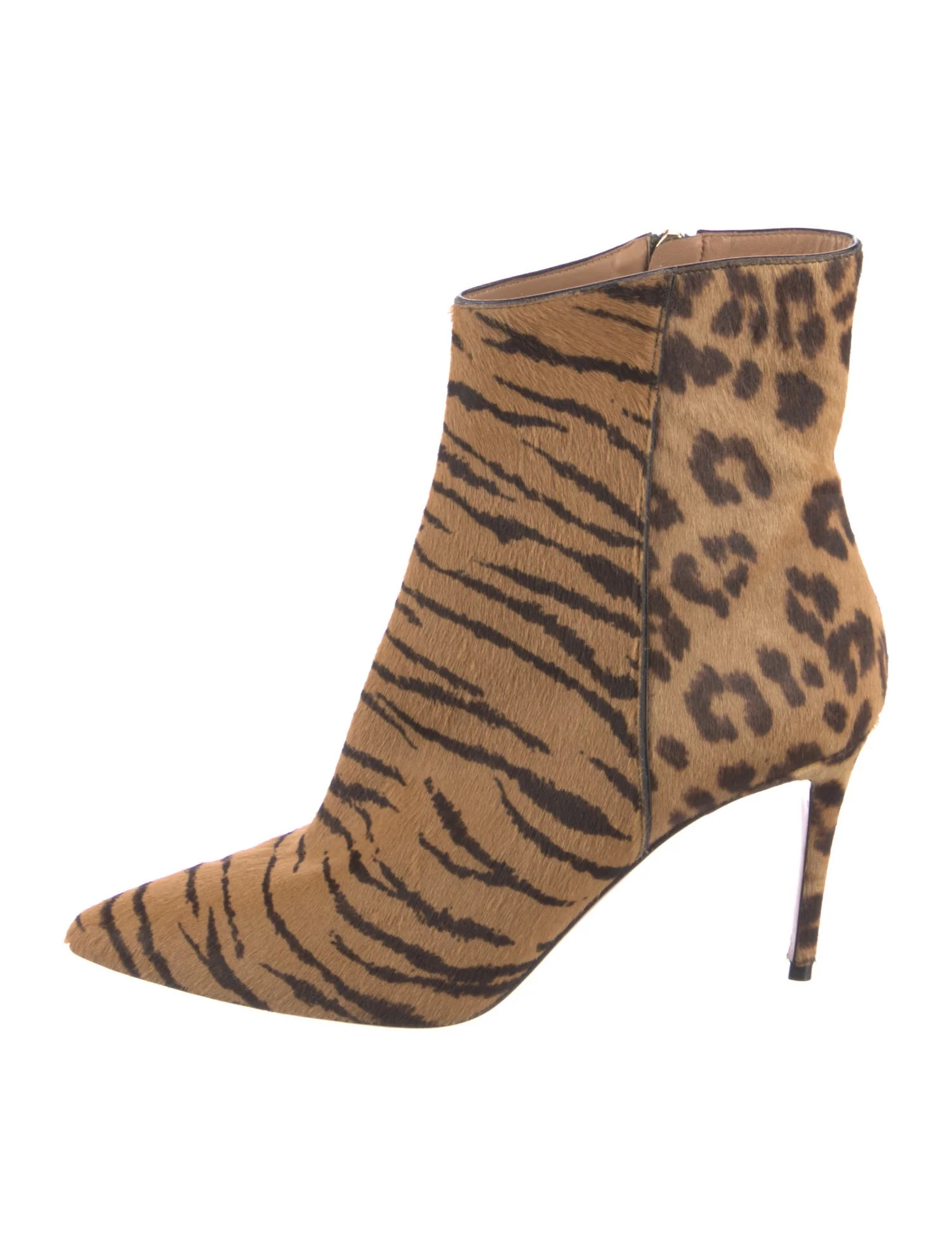 Ponyhair Animal Print Boots | The RealReal