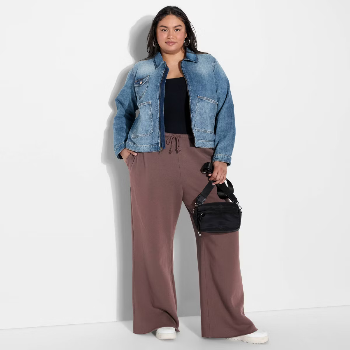 Women's Mid-Rise Wide Leg Sweatpants - Wild Fable™ | Target