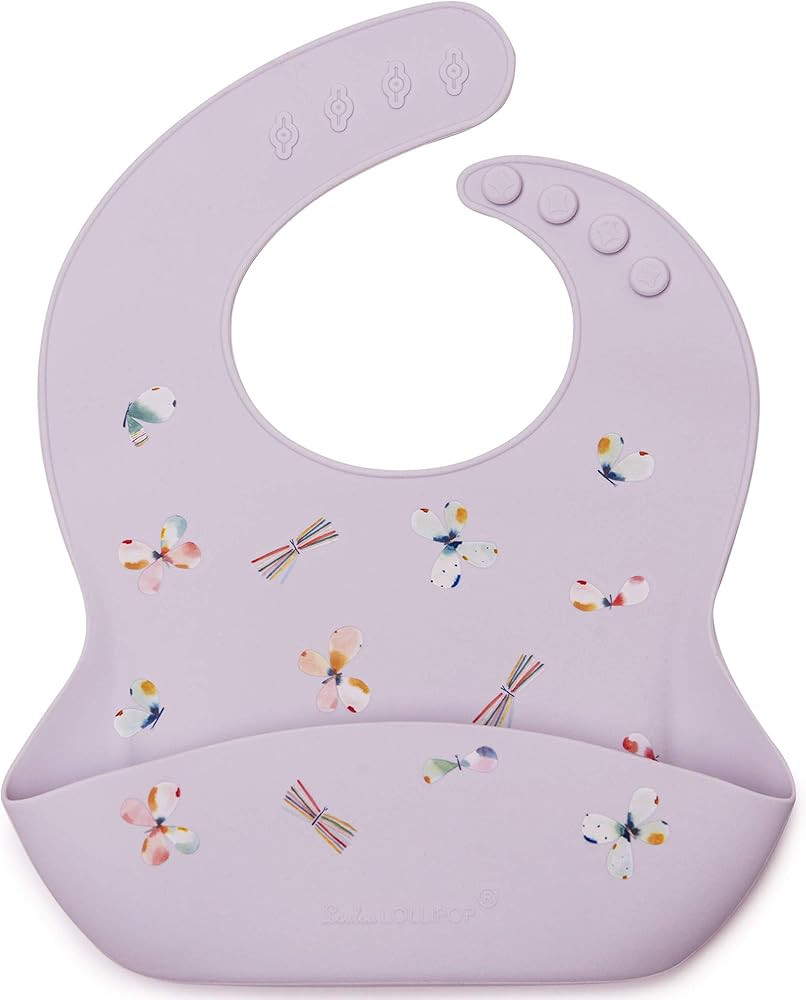 Loulou Lollipop Soft, Waterproof Silicone Feeding Bib for Babies and Toddlers | Amazon (US)