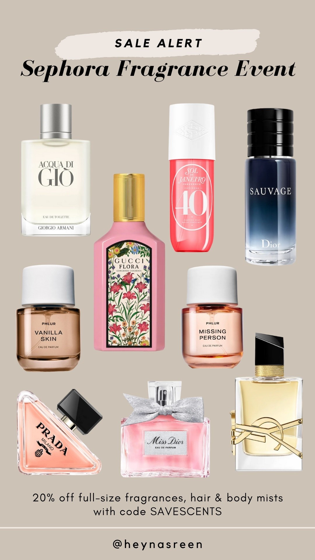 Sephora's Fragrance Event is too good!! The perfect time to get your holiday gifts. Get 20% off full-size fragrances, hair & body mists with code SAVESCENTS. 

 

#LTKSaleAlert #LTKFindsUnder100 #LTKBeauty