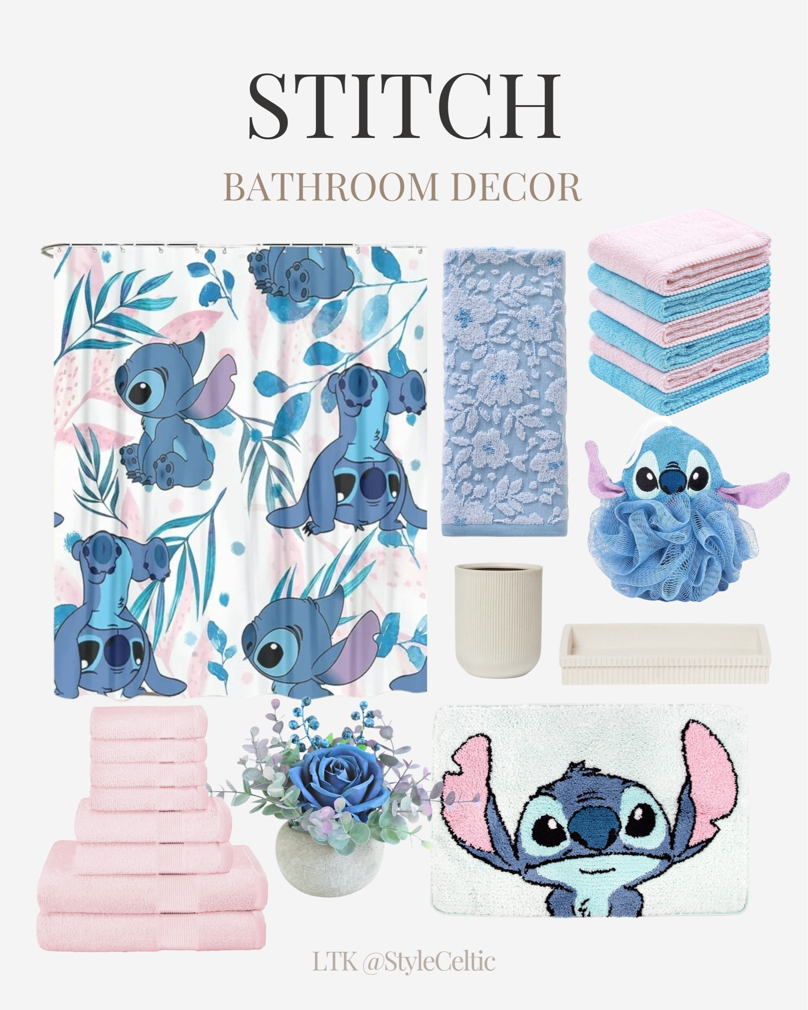Disney Stitch Bathroom Decor and Bath Accessories 🩵
.
.
Amazon home, Amazon bathroom, stitch home decor, stitch kids toys, spring sales, Target bathroom favorites, bathroom finds, Walmart bathroom finds, bathroom storage, vanity organizers, bathroom jars, gold bathroom, Flower bathroom, kids bathroom, Disney bathroom, Disney home decor, bathroom decor, lilo and stitch decor, stitch shower curtain, disney bathmat, Disney bathroom accessories, pink bathroom towels, blue bath towels, bathroom baskets, bamboo baskets, stitch towels, fun bathroom, fun shower curtains, colorful bathrooms, spring bathrooms, spring home decor, summer home decor, girls bathroom, bedroom decor, kids bedroom, kids room, playroom decor, pillowfort bathroom, dinosaur bathroom, target finds, target bathroom, target home decor, target kids, pillowfort 