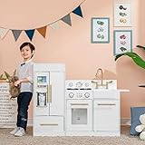 Teamson Kids Little Chef Chelsea Modern Play Kitchen Toddler Pretend 2 pcs Play Set with Accessories | Amazon (US)