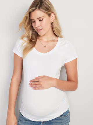 Maternity Scoop-Neck T-Shirt | Old Navy (US)