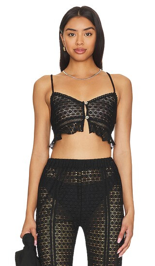 Elsie Top in Black | Revolve Clothing (Global)