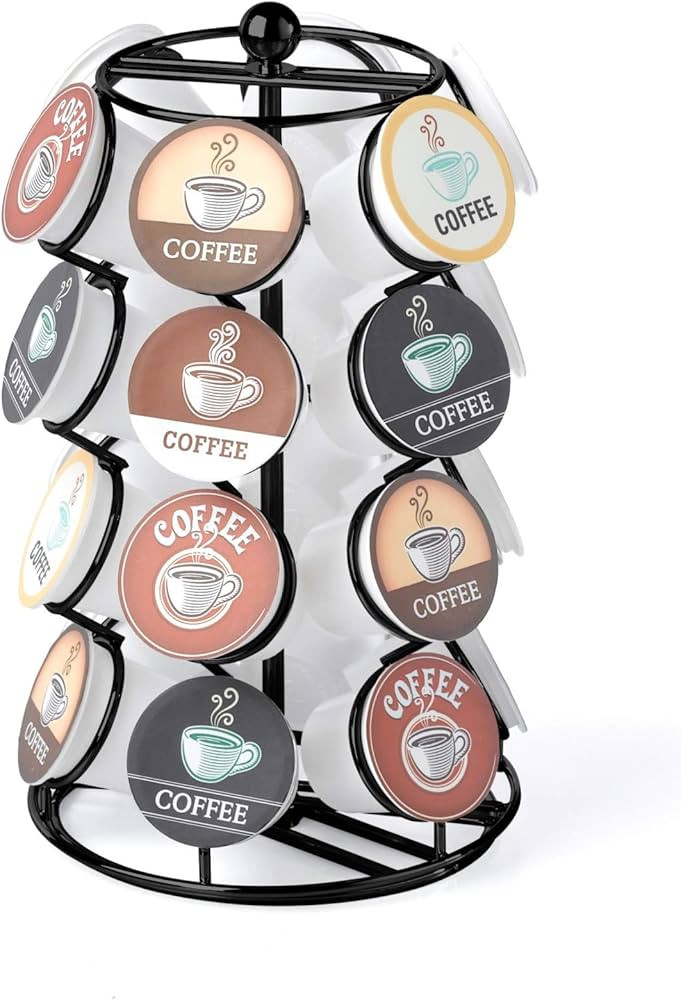 Nifty K Cup Holder – Compatible with K-Cups, Coffee Pod Carousel | 24 K Cup Holder, Spins 360-D... | Amazon (US)