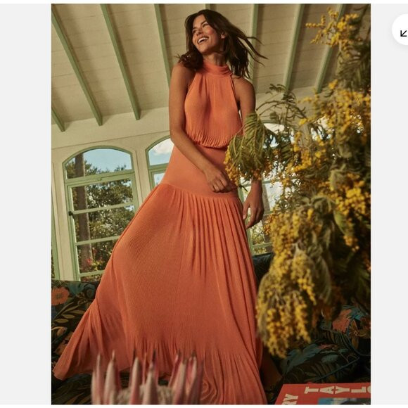 VERONICA BEARD LILLIANA PLISSE BANDED MAXI GRAND OSCAR-WORTHY DRESS GOWN 4 $698 | Poshmark