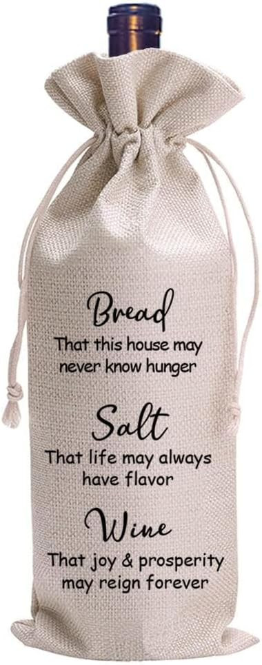 LANBAIHE Hostess Gift Wine Gift Bag, Housewarming gift, Bride and Groom Wine bags Gift, Bread Sal... | Amazon (CA)