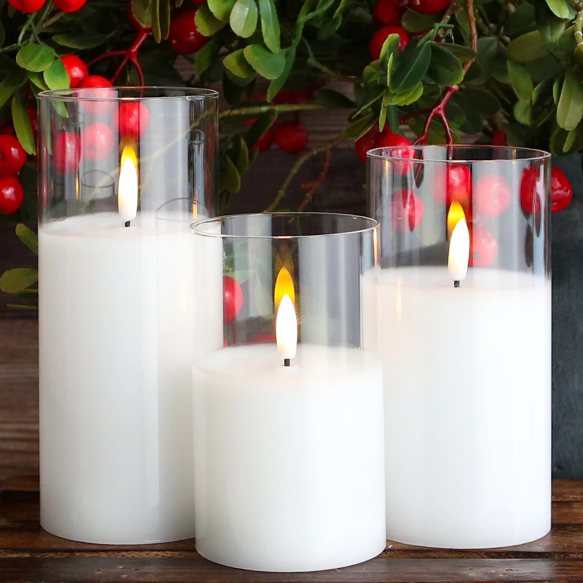 3" Flameless Candles, Set of 3 | Interior Delights