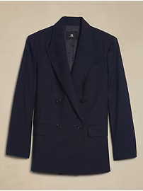 Siena Relaxed Italian Wool Blazer | Banana Republic (US)