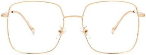 Cyxus Blue Light Glasses Computer Eyewear Oversized Metal Non-prescription Eyeglasses | Amazon (US)