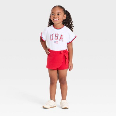 Baby Girls' 4th of July USA 2pc Top and Skort Set - Cat & Jack™ 18M | Target