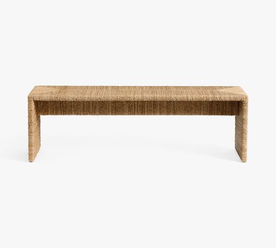Malibu Woven Waterfall Bench (54") | Pottery Barn (US)