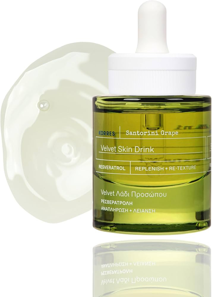 KORRES Santorini Grape Velvet Skin Drink, Hydrating Serum with Resveratrol, Grape Extract and Gra... | Amazon (US)