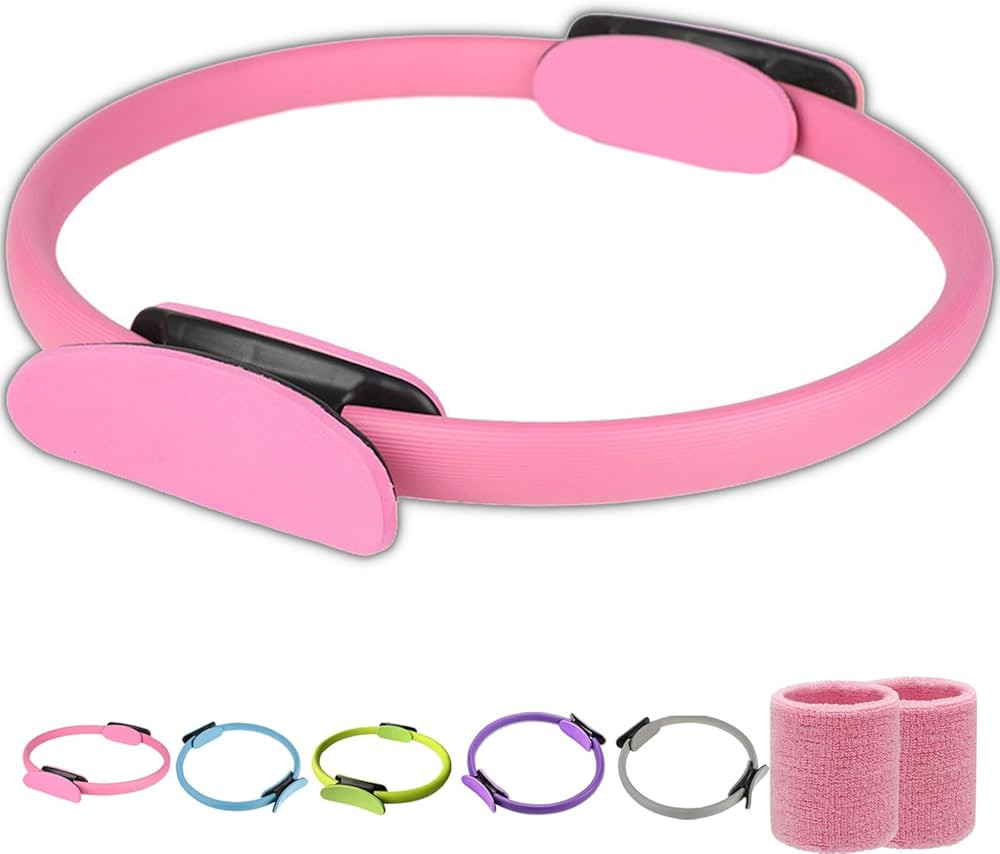 Pilates Ring Fitness Trainer, Pilates Ring Magic with Double Padded Handles, 14.96" Yoga Rings Ma... | Amazon (US)