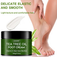 Tea Tree Oil Foot Cream Improves Skin Roughness Softens Cracked Feet Exfoliating Daily Foot Care Solution Lasting Moisturization | AliExpress (US)