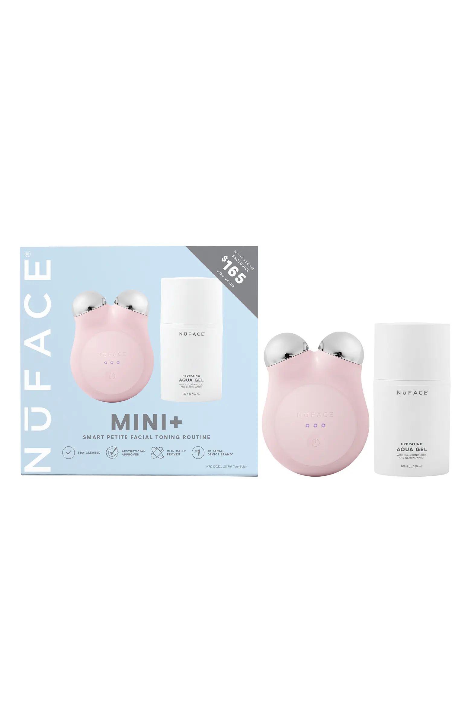 NuFACE® MINI+ Smart On-the-Go Facial Toning Starter Kit $250 Value | Nordstrom | Nordstrom