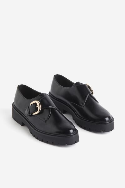 Chunky Monkstrap Shoes - Black - Ladies | H&M US | H&M (US + CA)