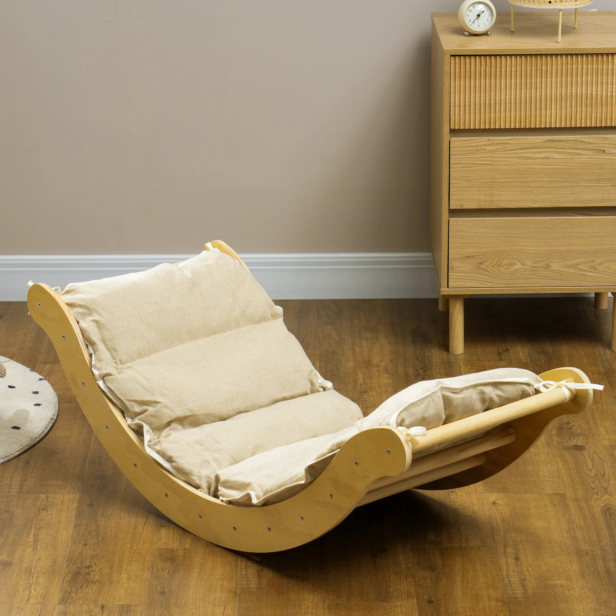 Toddler Climbing Toys, Indoor 4 In 1 Pikler Climbing Set with Arch Climber, Ramp & Cushion, Woode... | Wayfair North America