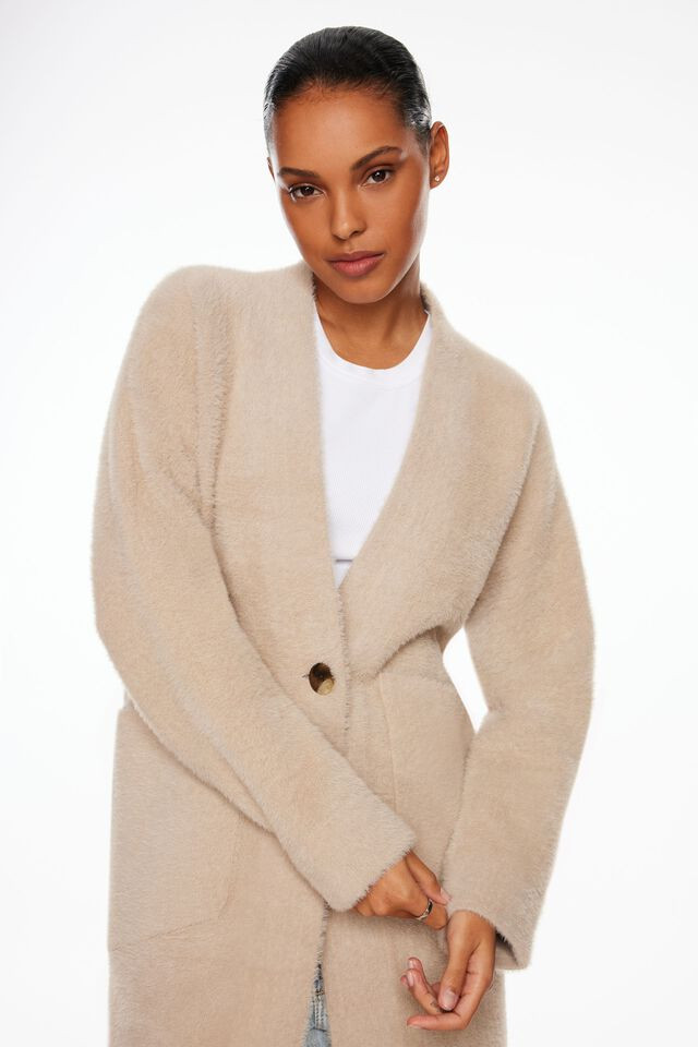 Premium Plush™ Midi Cardigan Coat | Dynamite Clothing