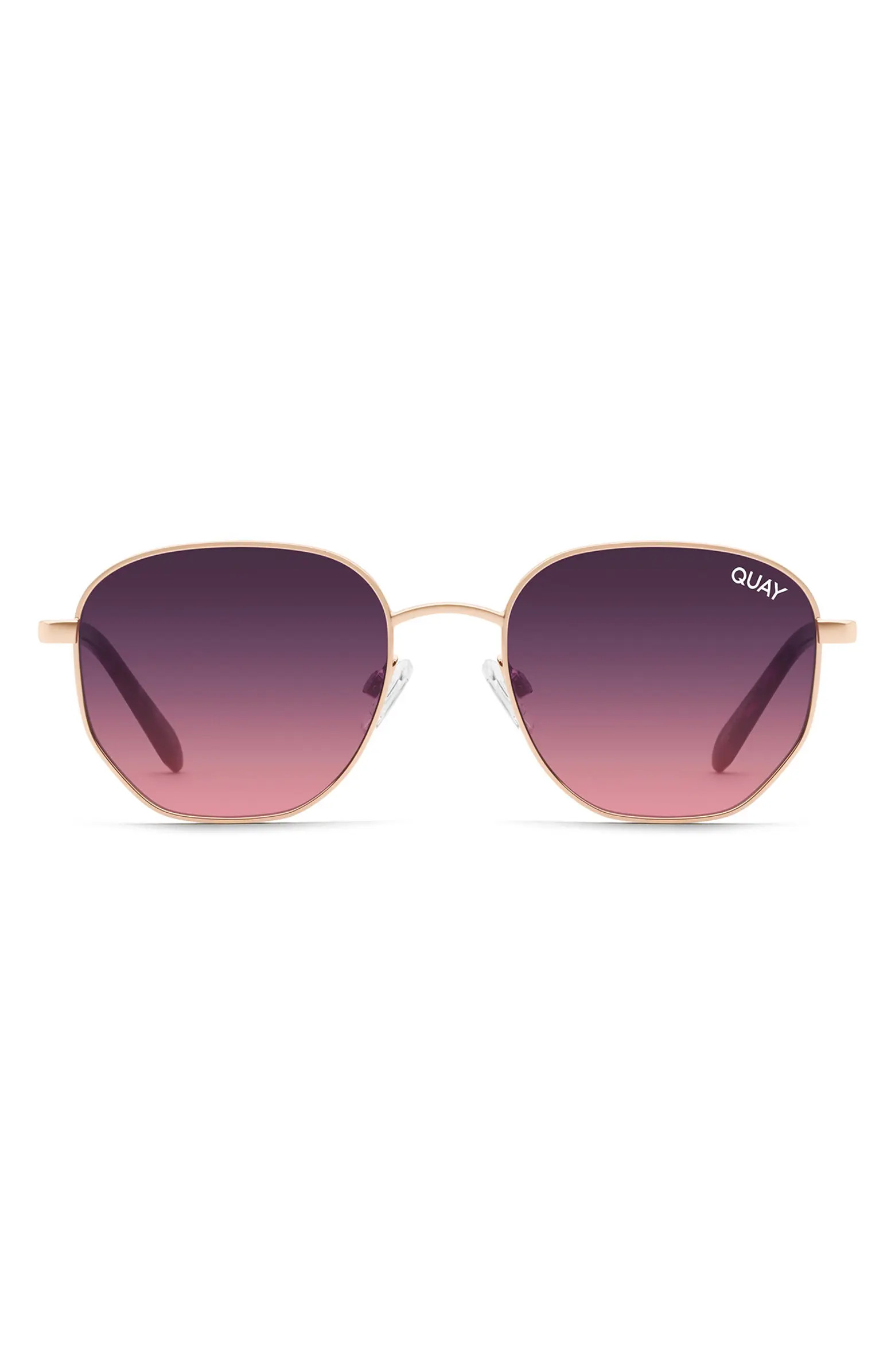 Quay Australia Big Time 47mm Polarized Round Sunglasses | Nordstrom | Nordstrom