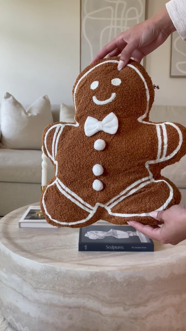Under $40 gingerbread throw pillows for neutral lovers! Christmas 2024 

#LTKHome #LTKSeasonal #LTKFindsUnder50