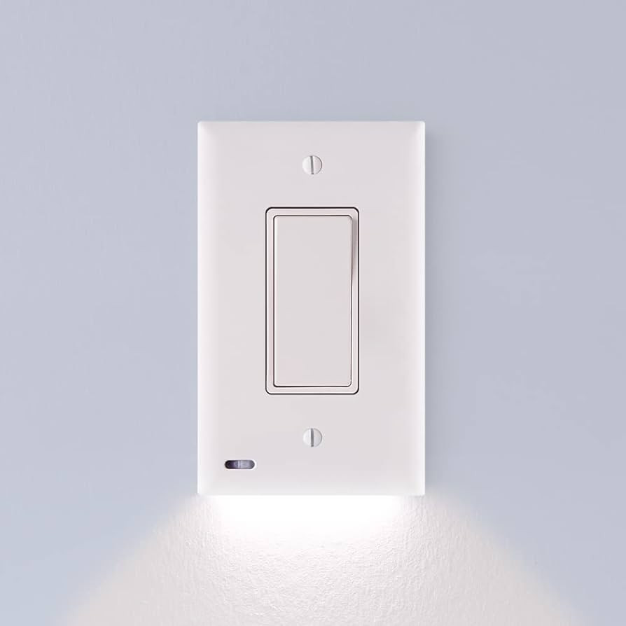 SnapPower 2 Pack SwitchLight - LED Night Light - for Single-Pole Light Switches - Light Switch Pl... | Amazon (US)