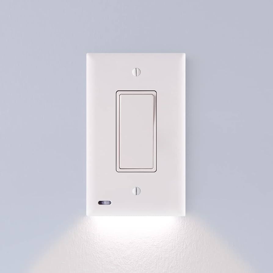 SnapPower 2 Pack SwitchLight - LED Night Light - for Single-Pole Light Switches - Light Switch Pl... | Amazon (US)
