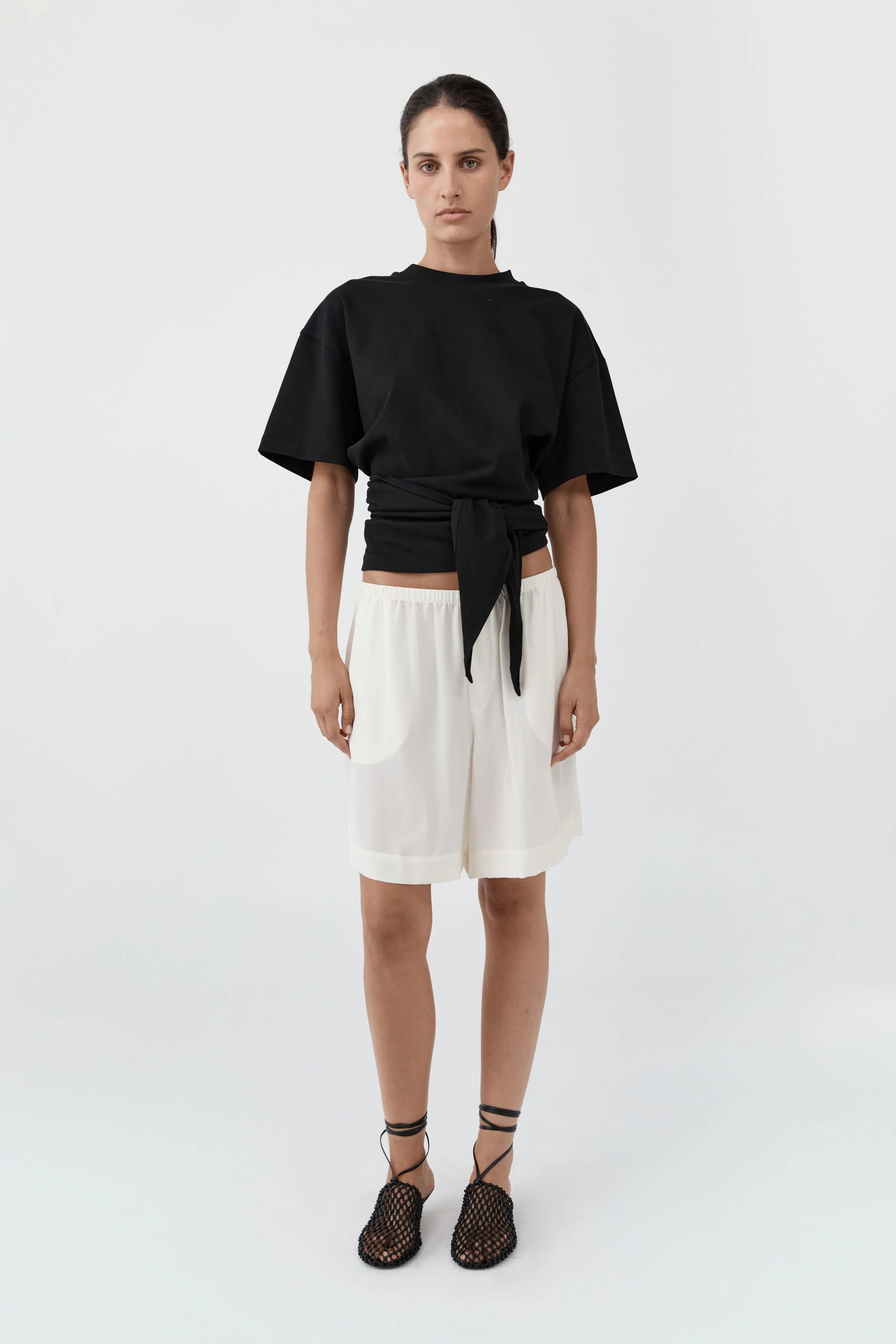 Silk Everyday Relaxed Shorts - Tofu | St Agni (AU)